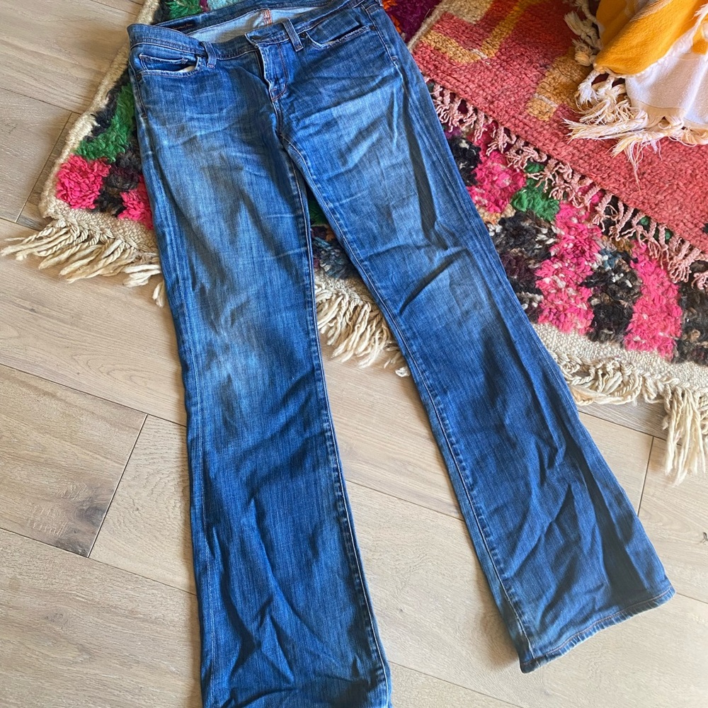 Vintage Ingrid stretch low rise bootcut Jean
